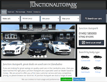Tablet Screenshot of junctionautopark.co.uk